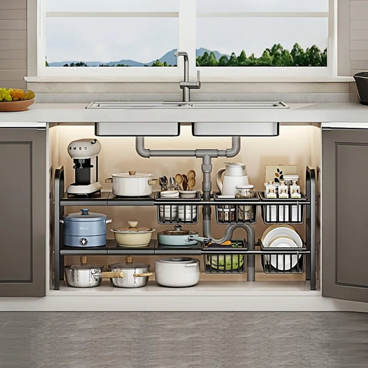 1pc 2-Tier Under Sink Organizers