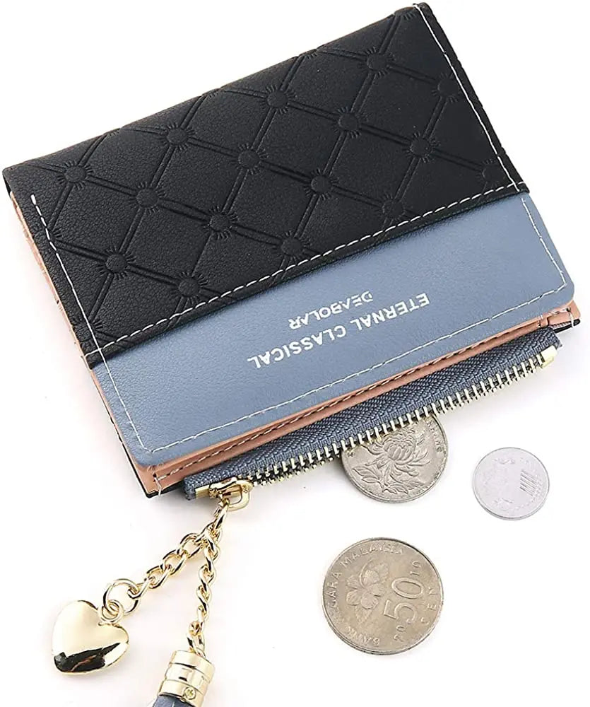 Tassel Leather Wallet Women Small Luxury Brand Famous Mini Women Wallets 2024 New Lovely Purse Female Small Wallet for Women Bag