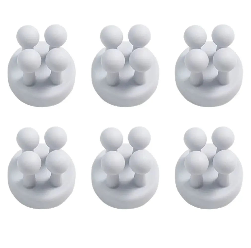 Self Adhesive Silicone Hook Bathroom Holder/ Storage for shavers, toothbrushes, and more