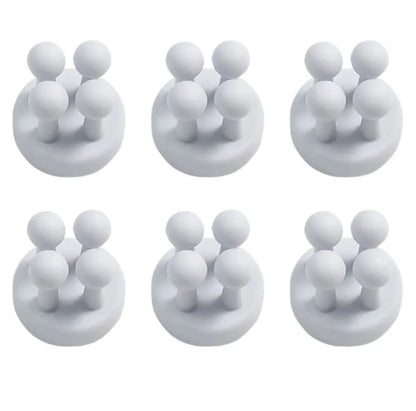 Self Adhesive Silicone Hook Bathroom Holder/ Storage for shavers, toothbrushes, and more