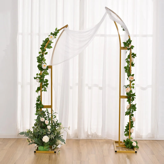 2pcs Curved Event Arch with Balloon Backdrop