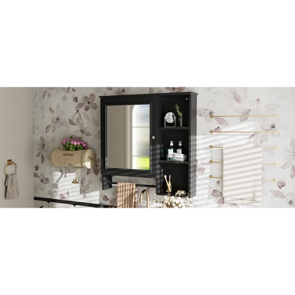 Modern Elegant Bathroom 30 Inch Vanity With Sink, Storage Cabinets, Drawers, and Adjustable Shelves