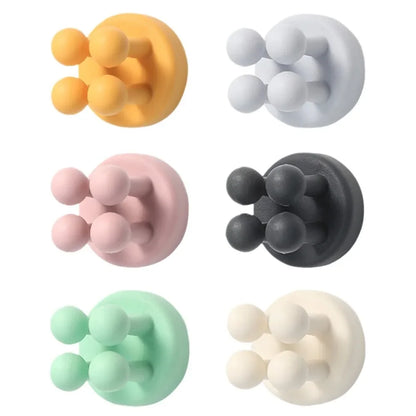 Self Adhesive Silicone Hook Bathroom Holder/ Storage for shavers, toothbrushes, and more