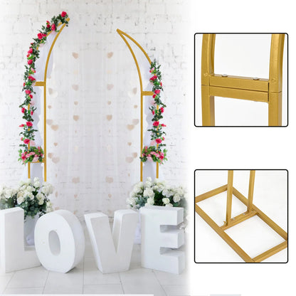 2pcs Curved Event Arch with Balloon Backdrop