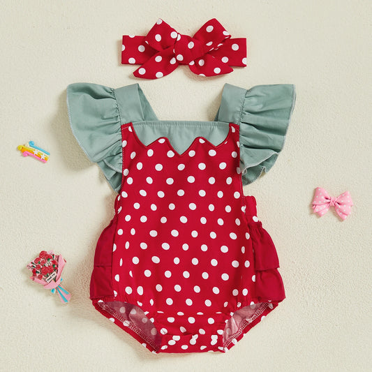 Baby Girl Strawberry Romper
