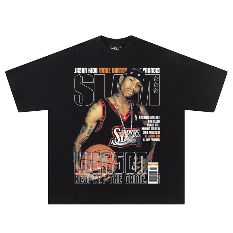 2026 Kobe Bryant Portrait NBA 
Lakers Star Black Mamba 
Basketball Summer Short-sleeved T-shirt