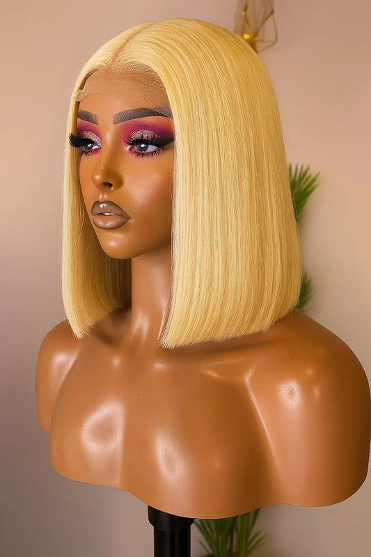 Blonde Bob Wig Human Hair