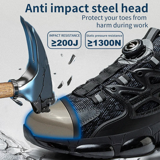 Slack-stab-proof work shoes