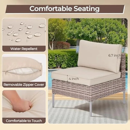 3 Piece Outdoor Patio Furniture Set,