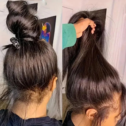Hidden Strap Straight 360 Lace Front Wigs