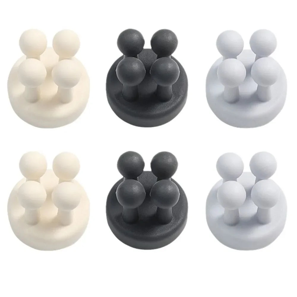 Self Adhesive Silicone Hook Bathroom Holder/ Storage for shavers, toothbrushes, and more