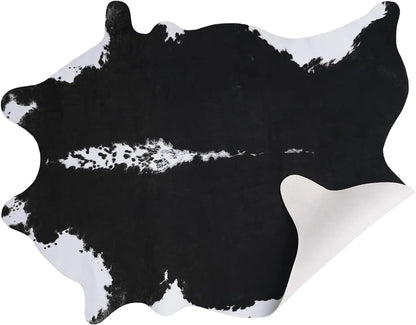 Faux Fur Animal Cow Hide Carpet, Sturdy and Large Size Cow Print Rugs, Suitable for Bedroom Living Room Western Decor, & More