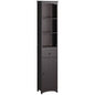 Tall Free Standing Bathroom Linen Tower W/ Shelf