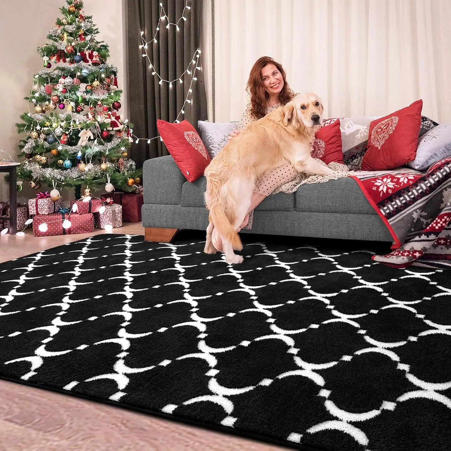 Large Memory Foam Rug for Living Room or Bedroom Living Room Rug 6 x9 Feet