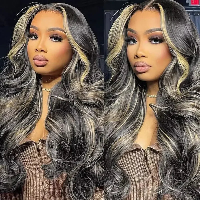 1B/27 Balayage Highlight Body Wave Wig