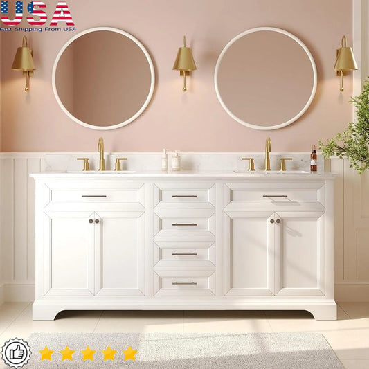 72 Inch Double Sink Bathroom Vanity