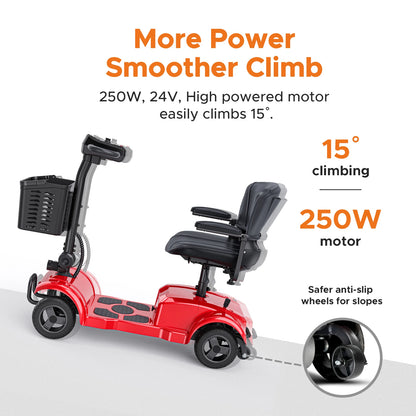 ENGWE Four-Wheeled Electric Scooter 250W,24V 12AH 6.2MPH