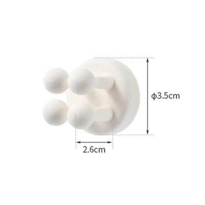 Self Adhesive Silicone Hook Bathroom Holder/ Storage for shavers, toothbrushes, and more