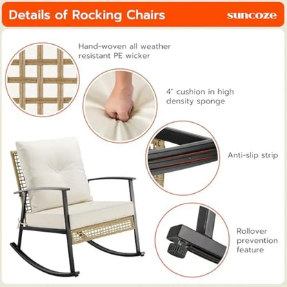 3 Piece Patio Furniture Set