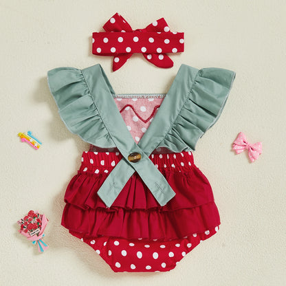 Baby Girl Strawberry Romper
